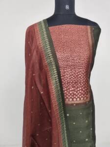 SEMI CHANDERI SILK SUITS