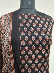 PURE MODAL SILK AJRAKH PRINTED SUIT