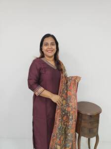 Semi Chanderi Silk Kurti