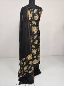 PURE MAHESHWARI SILK PRINTED SALWAR SUIT