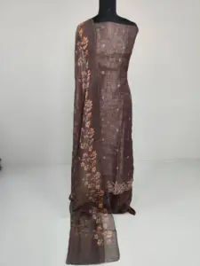 Semi Chanderi Silk Suits