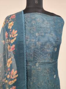 Semi Chanderi Silk Suits