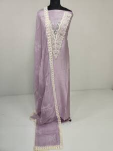 CHANDERI EMBROIDERY SALWAR SUIT