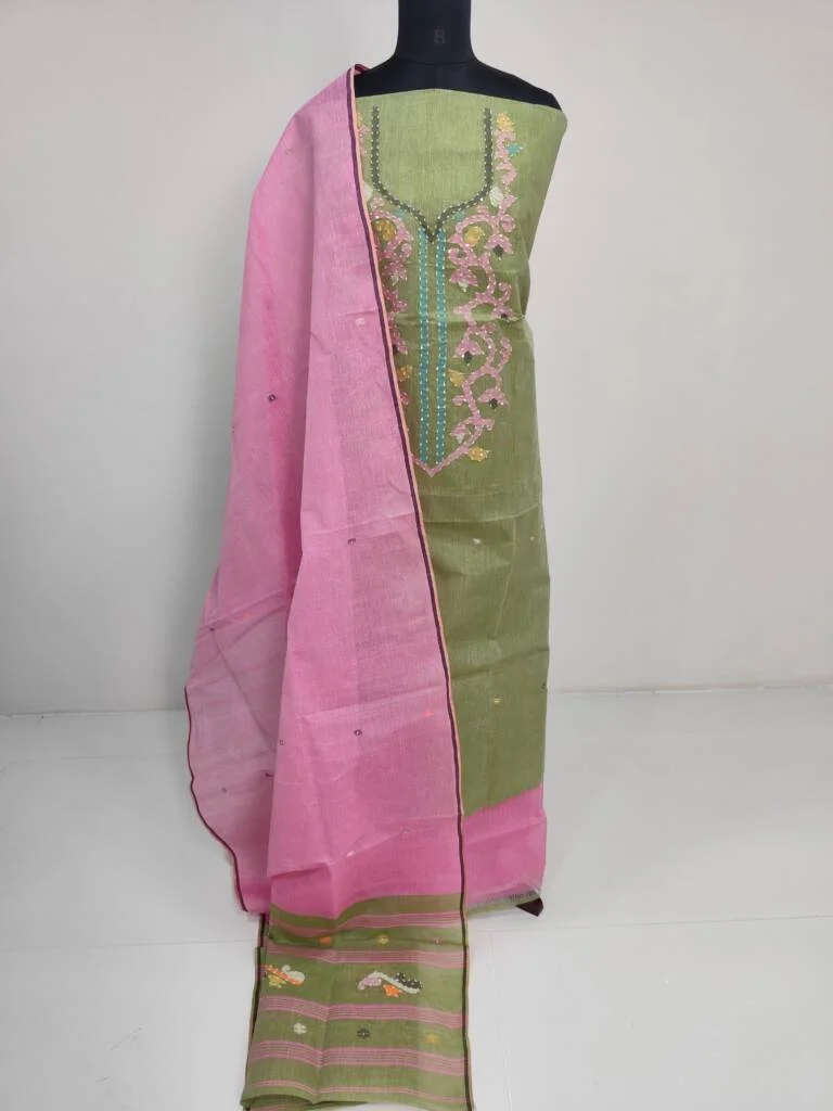 HANDLOOM COTTON JAMDHANI SALWAR SUIT