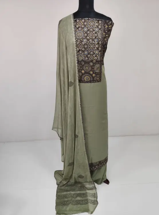 COTTON AJRAKH PRINTED SALWAR SUIT
