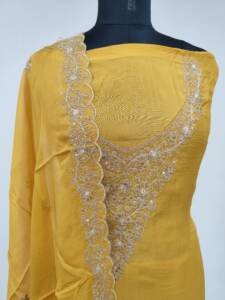 PURE VISCOSE ORGANZA SUIT