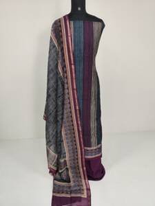 CHANDERI LINE PATTERN SUIT