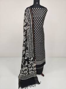 PURE MAHESHWARI SILK PRINTED SUIT