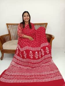 Georgette Batik Sarees