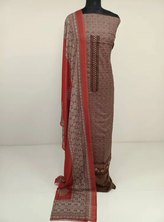 SEMI MODAL COTTON PRINTED SUIT