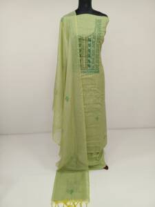 SOFT KOTA HAND EMBROIDERED SUIT