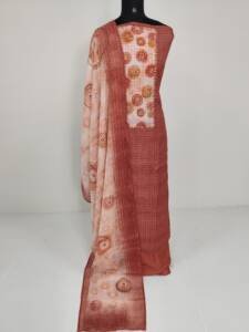 LINEN COTTON EMBROIDERED SUIT