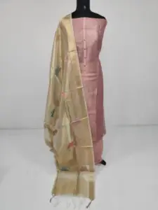 SEMI CHANDERI SUIT