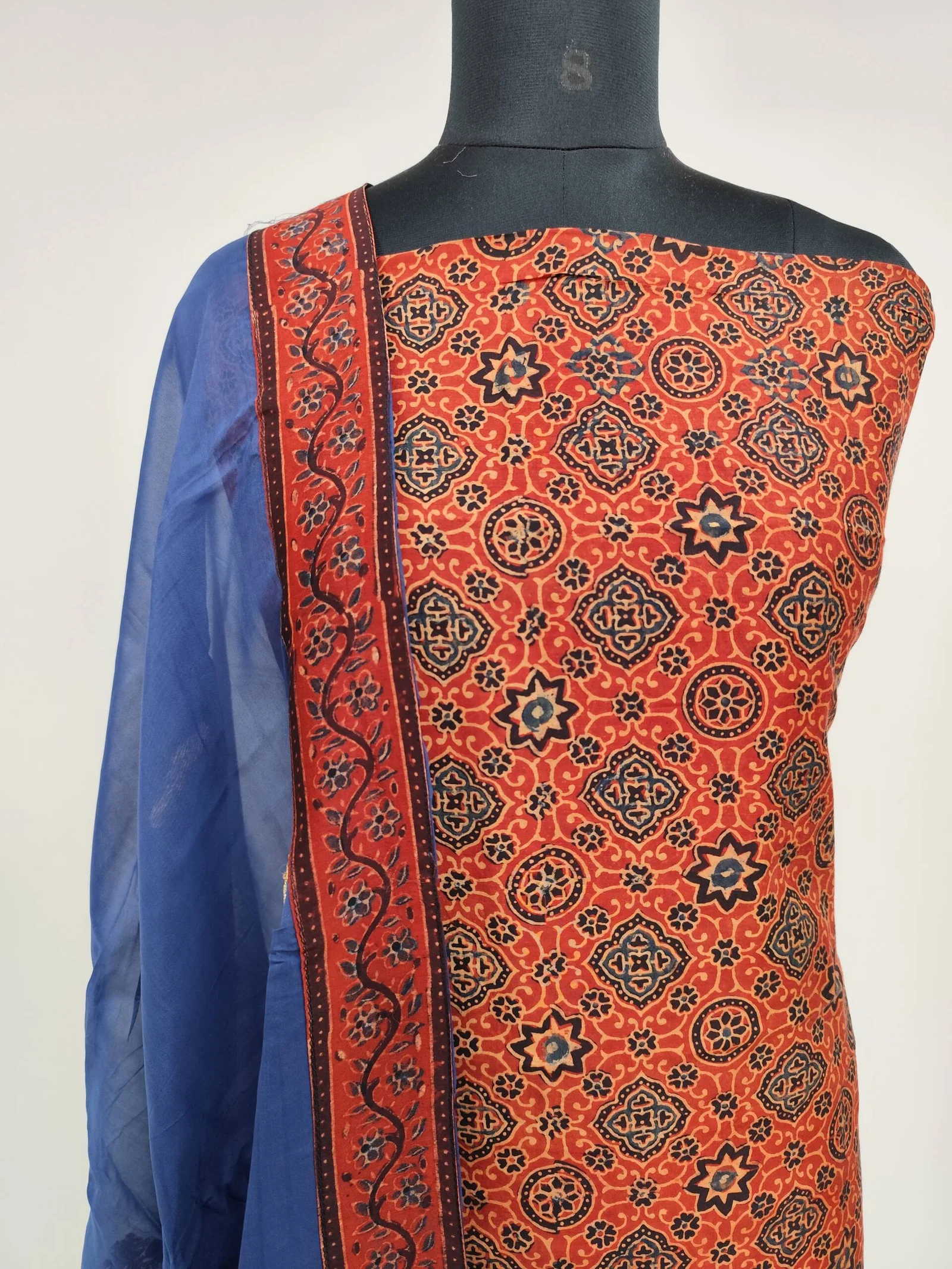MODAL COTTON AJRAKH PRINTED SUIT