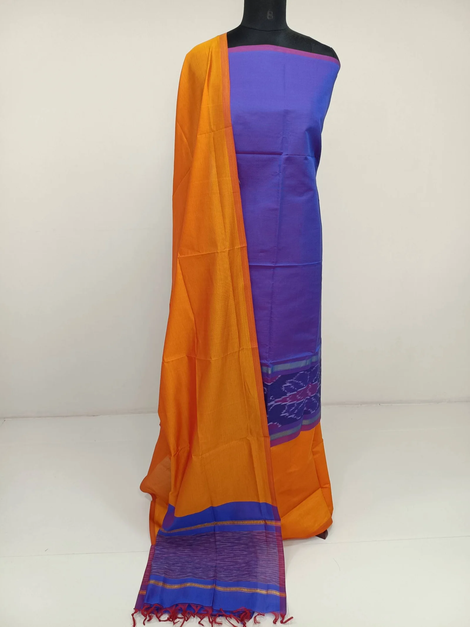 SILK COTTON POCHAMPALLY DESIGNS SUIT