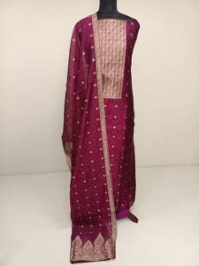 SEMI JUTE SILK BANARASI WEAVING SUITS