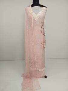 PURE LINEN SILK HAND WORKED SUIT