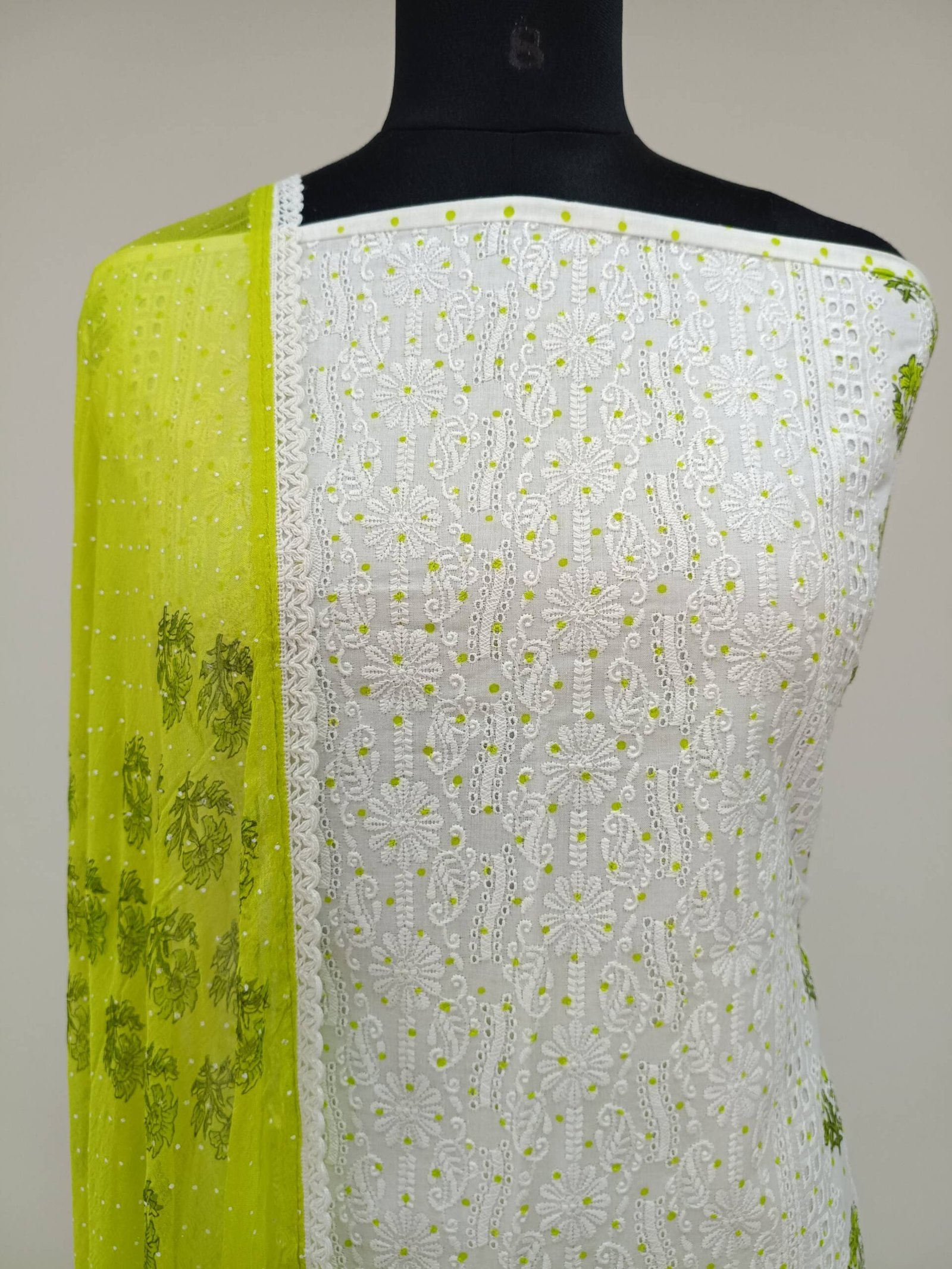 COTTON HAKKOBA PRINTED SUIT