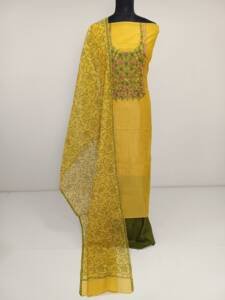 MOONGA SILK HANDEMBROIDERED SUIT