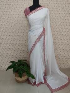 SILKY KOTA EMBROIDERED SAREES