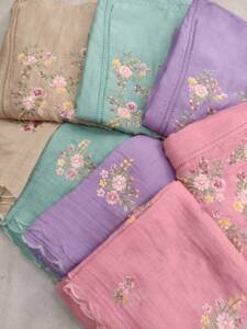 MAL CHANDERI EMBROIDERED SALWAR SUITS