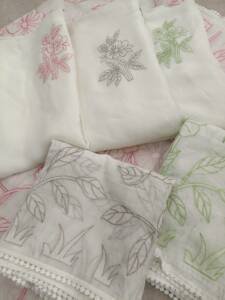 VISCOSE ORGANZA APPLIQUE WORKED SUITS