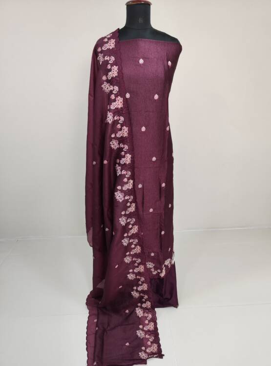 CRUSHED  SILK SALWAR SUITS