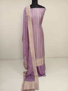 VISCOSE GEORGETTE BANARASI WEAVING SUITS