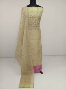 MOONGA SILK EMBROIDERED SALWAR SUITS