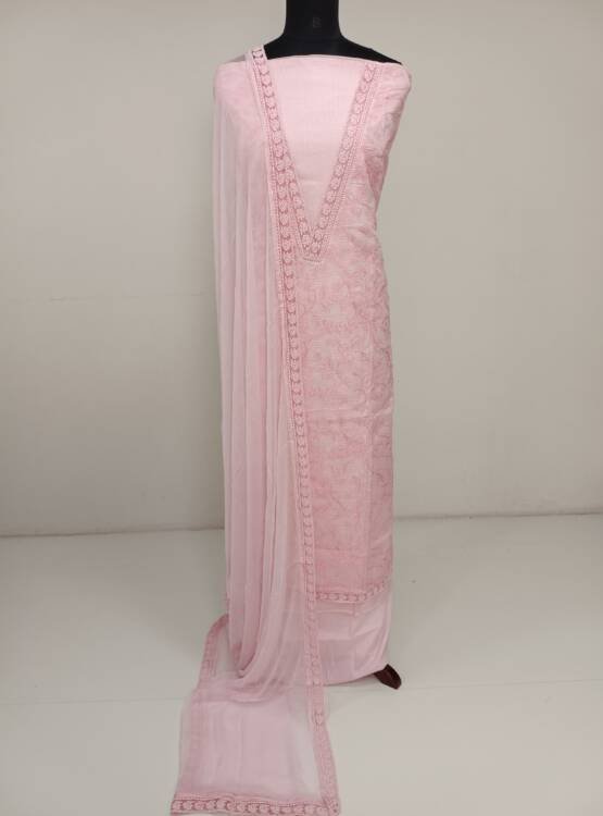 SILKY KOTA EMBROIDERED SUITS