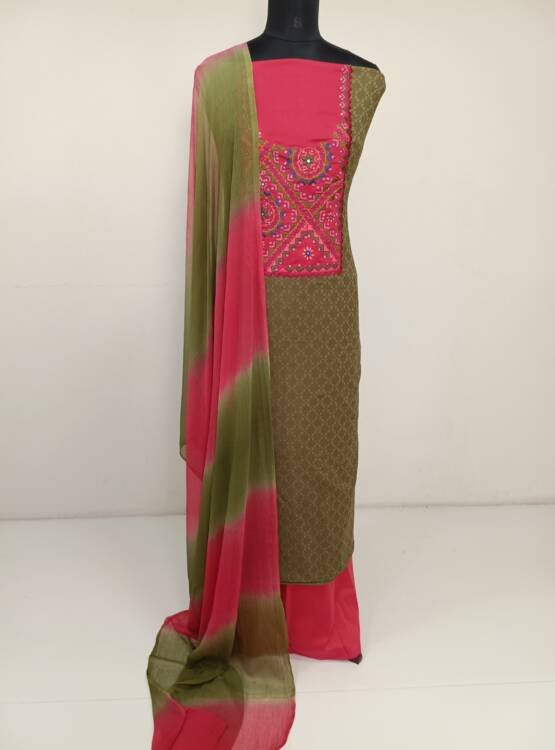 COTTON EMBROIDERED SALWAR SUIT