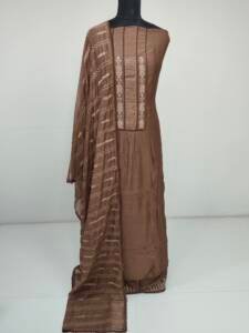 MAL CHANDERI SILK EMBROIDERED SUITS
