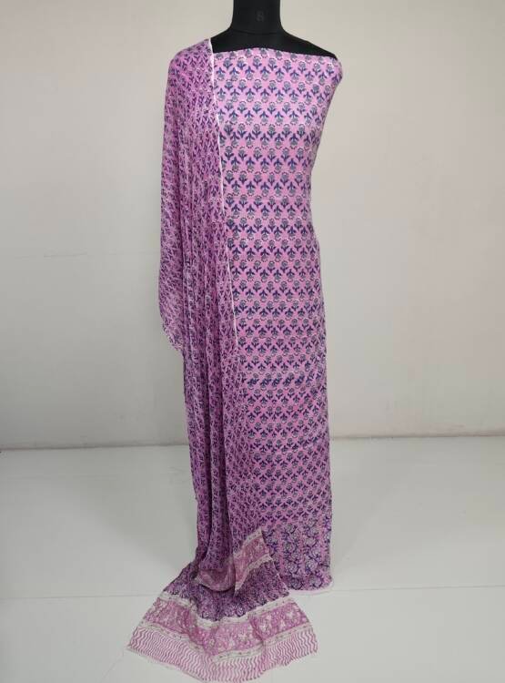 SEMI MODAL SILK PRINTED SUITS