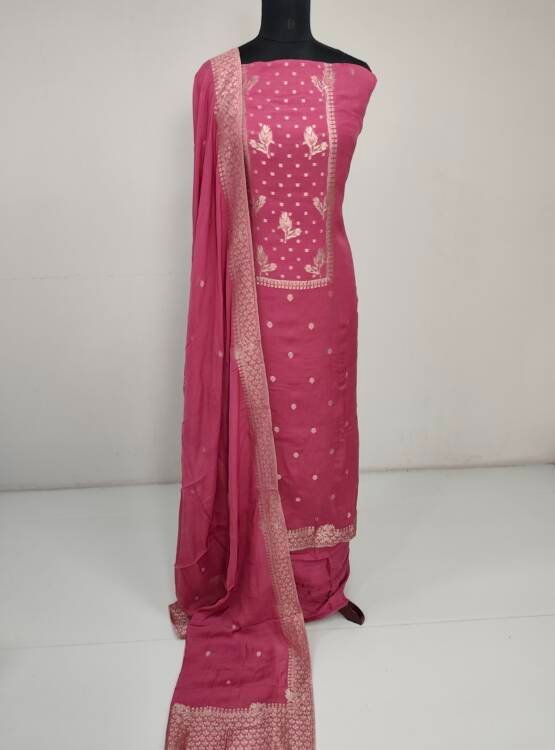 SOFT SILK BANARASI WEAVING SUITS