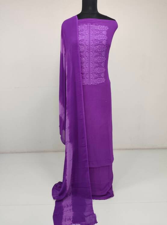 GEORGETTE EMBROIDERED SALWAR SUITS