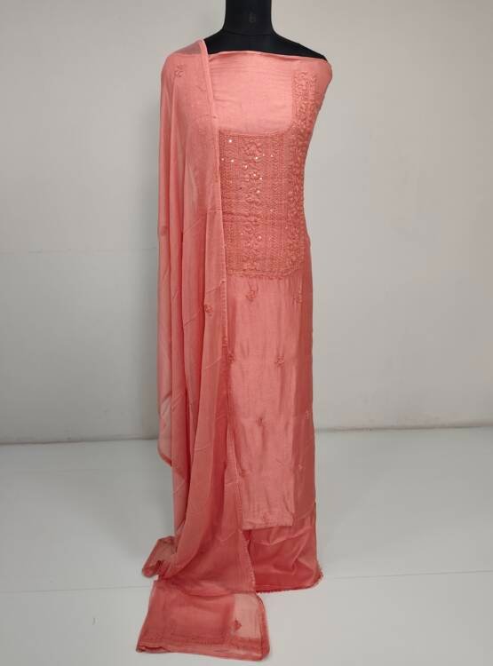 DOLA SILK EMBROIDERED SALWAR SUITS