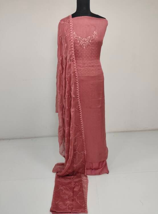 ORGANZA SILK CUTWORK SUITS