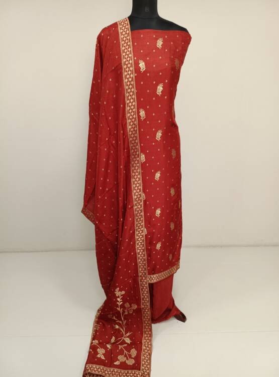SOFT SILK BANARASI WEAVING SUITS