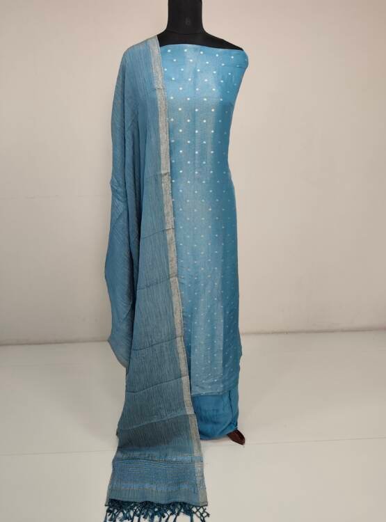 SOFT SILK TISSUE BANARASI WEAVING SUITS