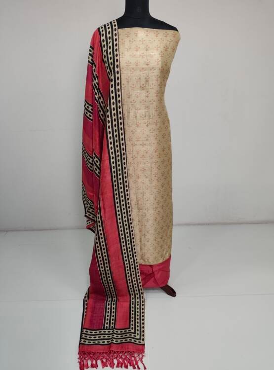SEMI TUSSER SILK PRINTED SUITS