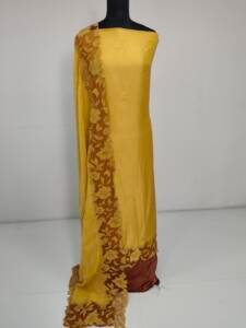 DOLA SILK APPLIQUE WORKED SUITS