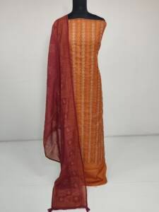 SEMI CHANDERI SILK SUITS