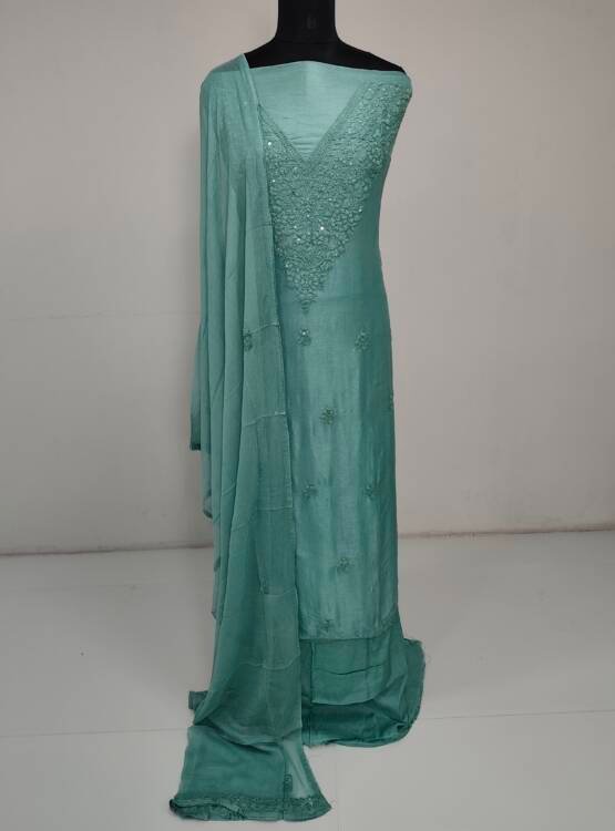 DOLA SILK EMBROIDERED SUITS