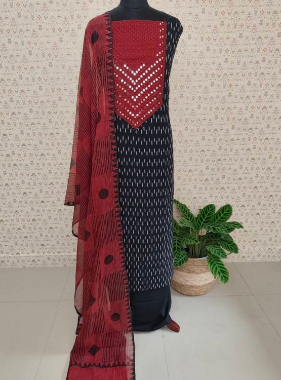 COTTON IKKAT SUITS