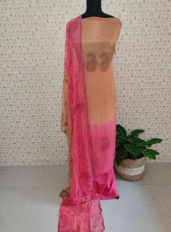ORGANZA DOUBLE SHADED SUITS