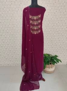 GEORGETTE EMBROIDERED SALWAR SUITS