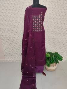 SILKY KOTA EMBROIDERED SUITS