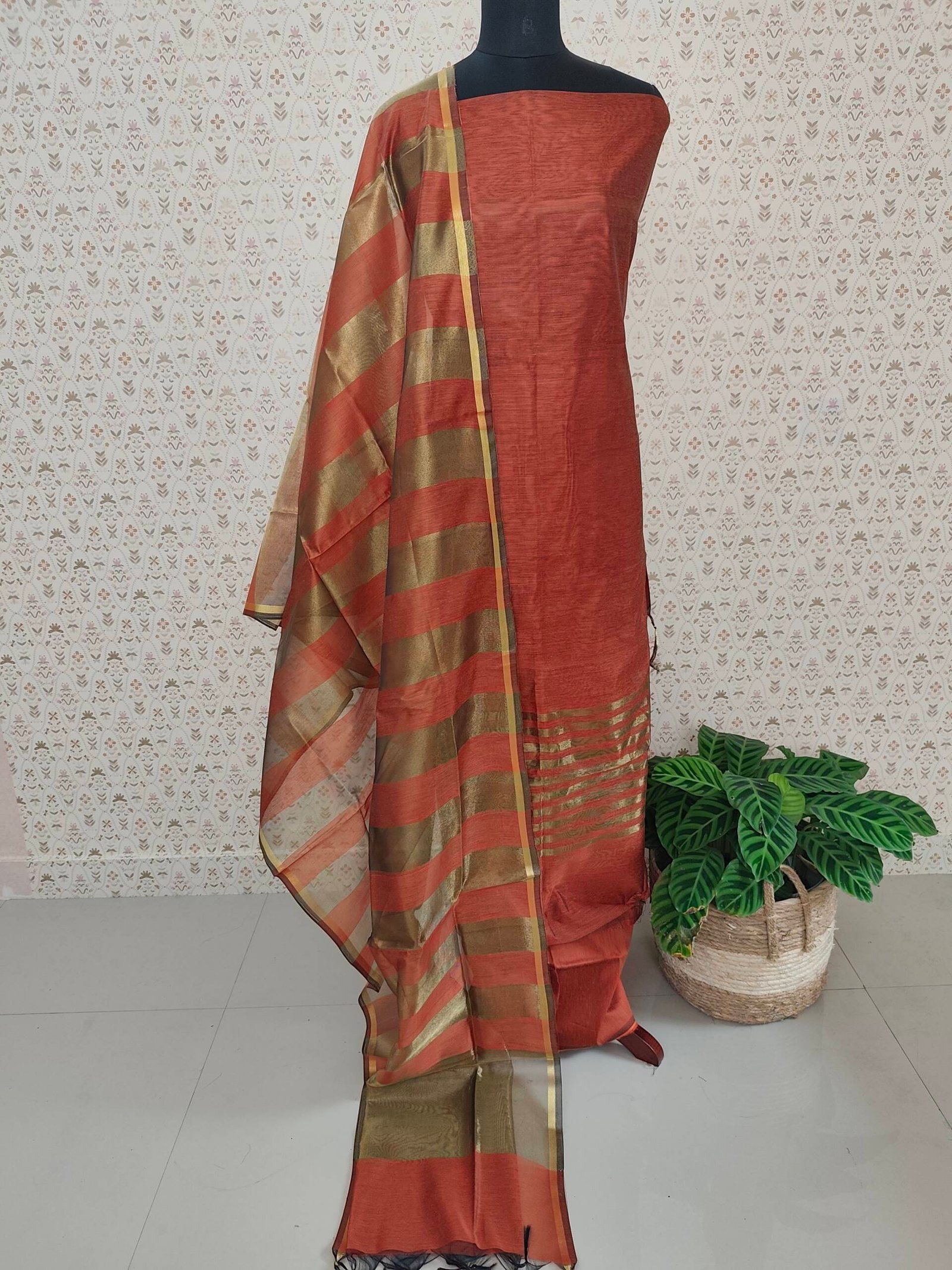SEMI SILK SUITS-43010