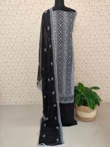 CREPE SILK EMBROIDERED SUITS