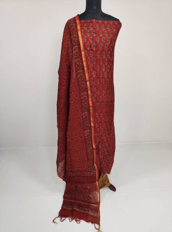 CHANDERI SILK SALWAR SUIT